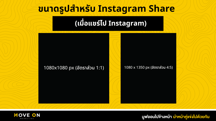 ขนาดรูปสำหรับ Instagram Share